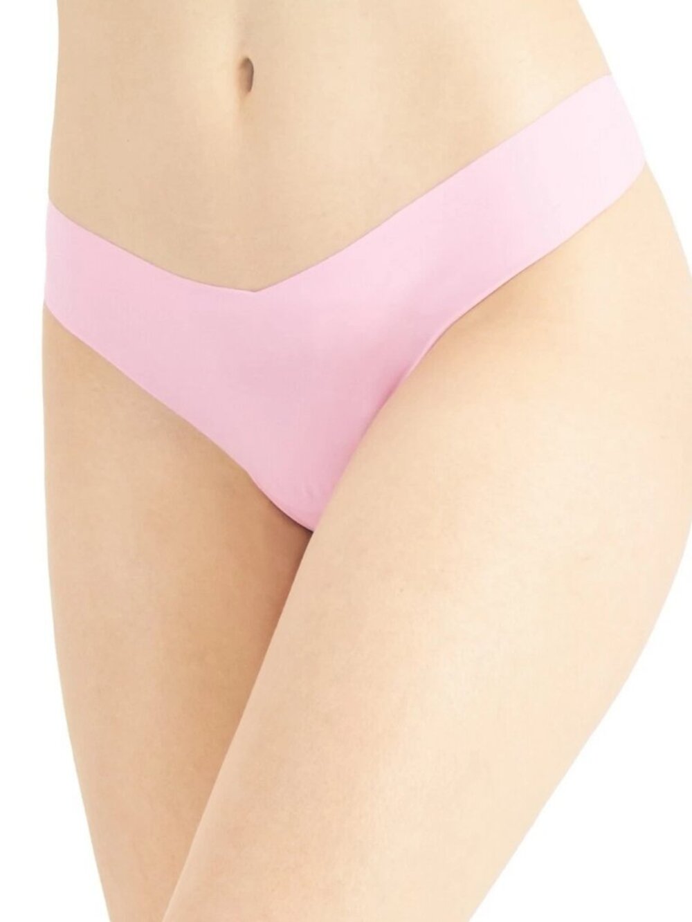 Jenni Women's No-Show Invisible Thong Panty Underwear, Cali Pink, Medium